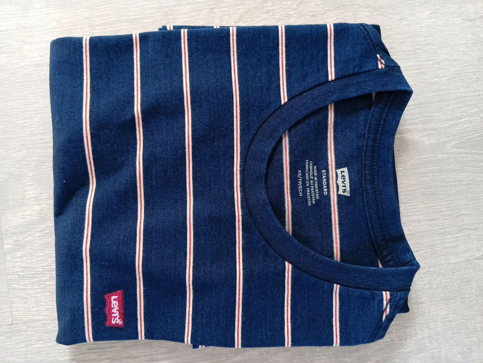 T-shirt Levi’s Rayé Bleu Marine & Blanc/Rouge - Taille XS